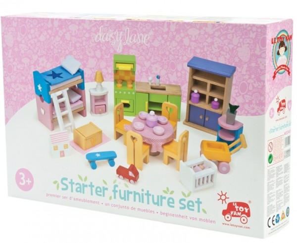 Mobiliario completo casa de muñecas-0