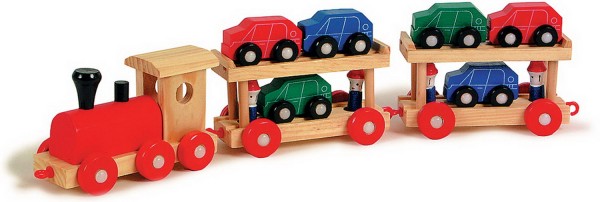 Tren de madera para niños Autoexpreso-0
