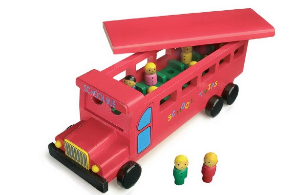 Autobús infantil de madera-0
