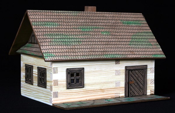 maqueta de madera para construir casa de campo-0