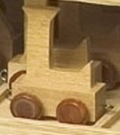 Letra de madera decorativa infantil tren L-0