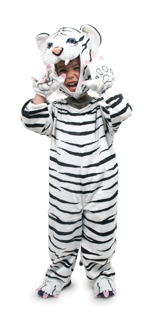 Disfraz de tigre blanco 2-3 Años-0