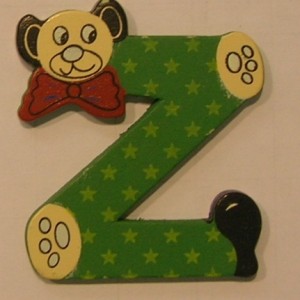 Letra de madera decorativa infantil Z-0