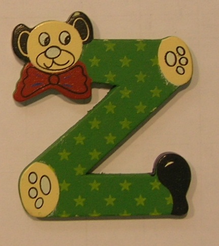 Letra de madera decorativa infantil Z-0