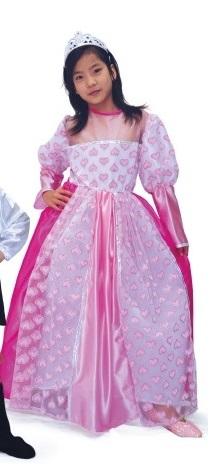 Disfraz de Princesa Corazones 4-5 Años-0